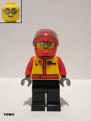 lego 2013 mini figurine cty0423 Stunt Pilot Airborne Spoilers 