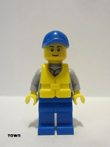 lego 2013 mini figurine cty0424 Coast Guard City - Crew Member