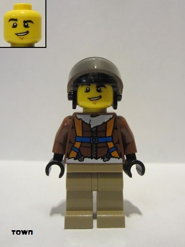 lego 2014 mini figurine cty0495 Arctic Helicopter Pilot