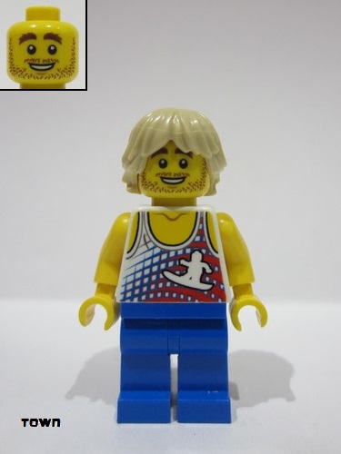 lego 2014 mini figurine twn200 Strong Man Challenger