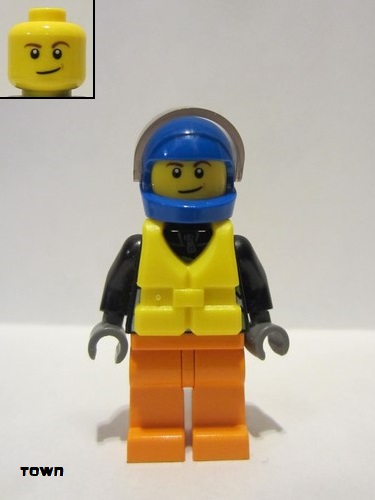 lego 2015 mini figurine cty0542 Powerboat Driver