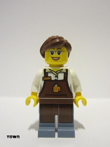 lego 2015 mini figurine cty0580 City Square Barista