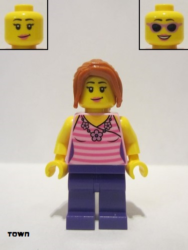 lego 2015 mini figurine twn229 Supermarket Customer