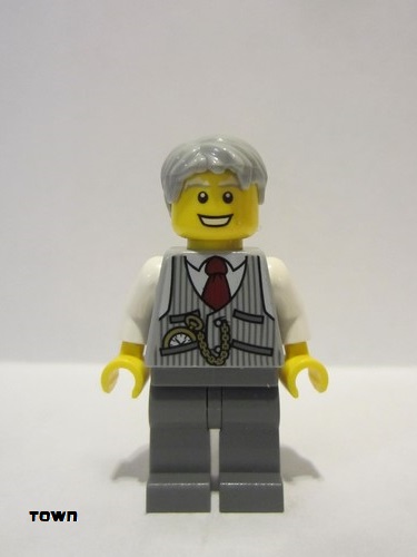 lego 2015 mini figurine twn243 Grandpa Pinstripe Vest and Pocket Watch 