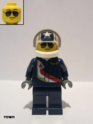 lego 2016 mini figurine air051 Airport - Jet Pilot