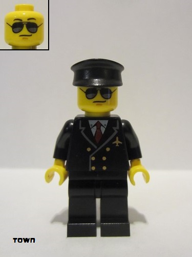 lego 2016 mini figurine air055 Airport - Pilot