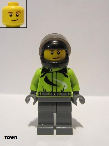 lego 2016 mini figurine cty0614 Motorcyclist