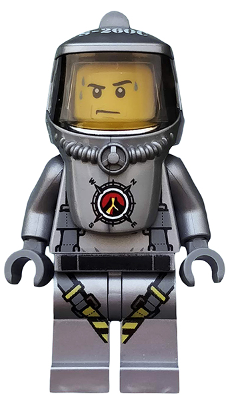 lego 2016 mini figurine cty0690 Volcano Explorer Male Scientist with Heatsuit, Sweat Drops 