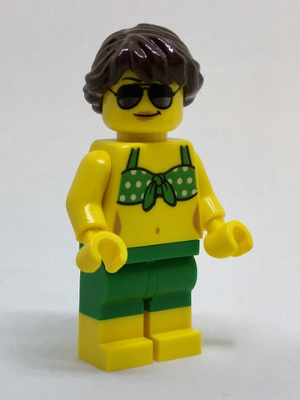 lego 2017 mini figurine cty0763 Beachgoer