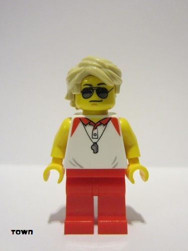 lego 2017 mini figurine cty0769 Beach Lifeguard  