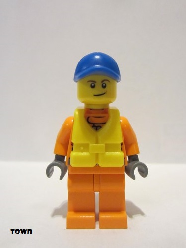 lego 2017 mini figurine cty0818 Coast Guard City - Rescue Life Jacket 