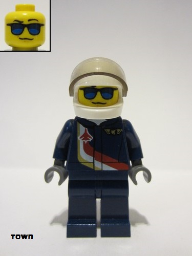 lego 2018 mini figurine cty0841 Airshow Jet Pilot  