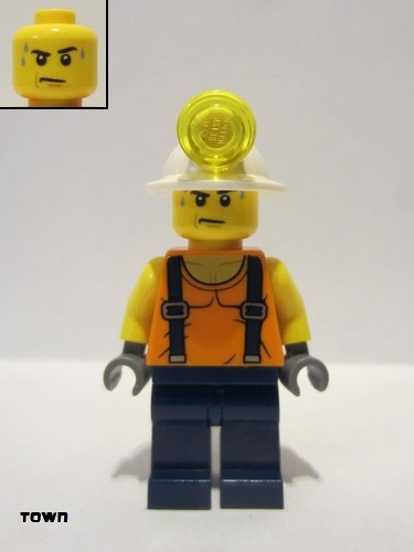 lego 2018 mini figurine cty0847 Miner