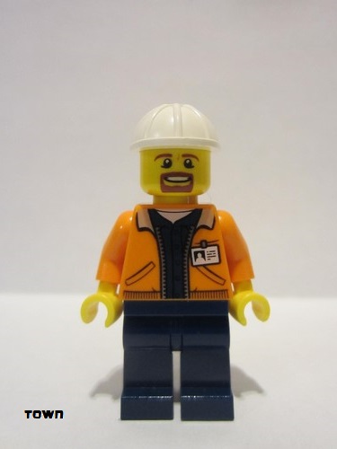 lego 2018 mini figurine cty0875 Miner - Equipment Operator