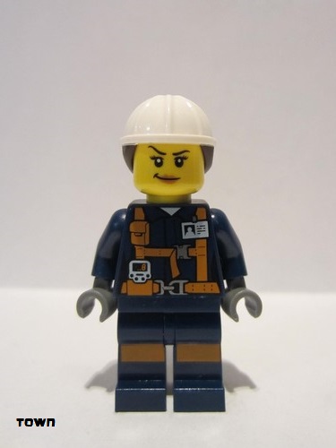 lego 2018 mini figurine cty0877 Miner - Explosives Engineer
