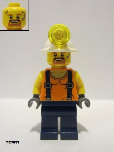 lego 2018 mini figurine cty0884 Miner