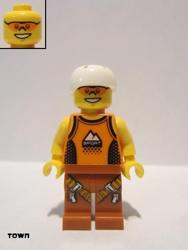 lego 2018 mini figurine cty0917 Rock Climber