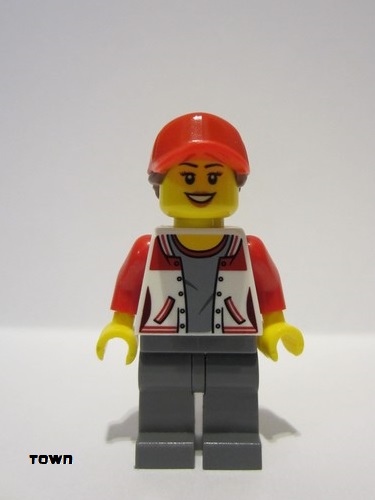 lego 2018 mini figurine cty0941 Kiosk Attendant  