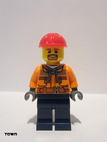 lego 2018 mini figurine trn242 Forklift Driver