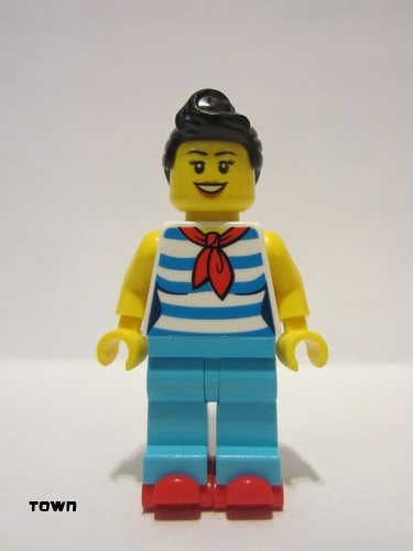 lego 2018 mini figurine twn312 Waitress  