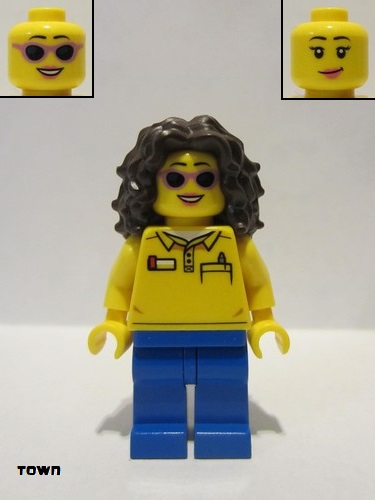 lego 2018 mini figurine twn319 Coaster Operator