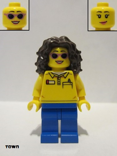 lego 2018 mini figurine twn319 Coaster Operator