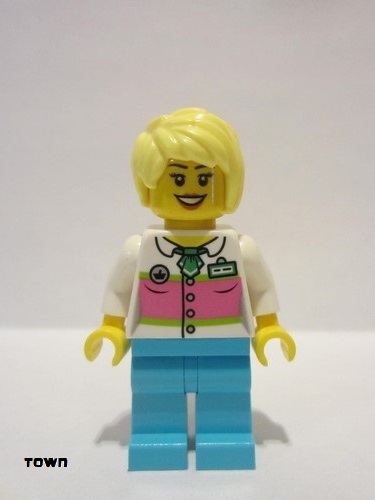 lego 2018 mini figurine twn320 Cotton Candy Vendor