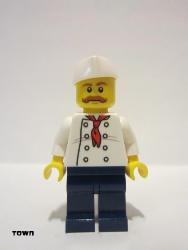 lego 2018 mini figurine twn340 Confectioner With Moustache 