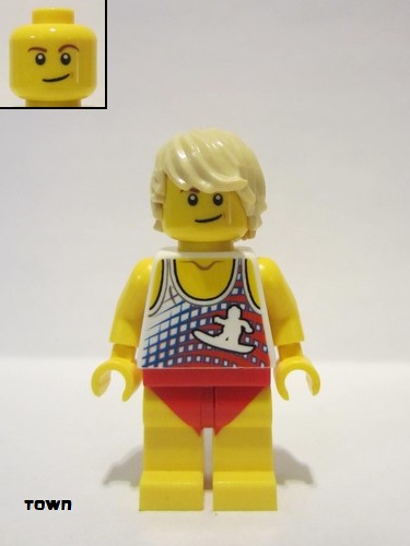 lego 2018 mini figurine twn353 Citizen