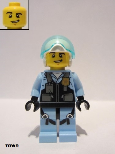 lego 2019 mini figurine cty0953 Sky Police - Jet Pilot  