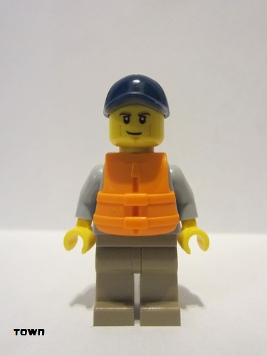 lego 2019 mini figurine cty0987 Kayaker