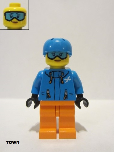 lego 2019 mini figurine cty0991 Skier