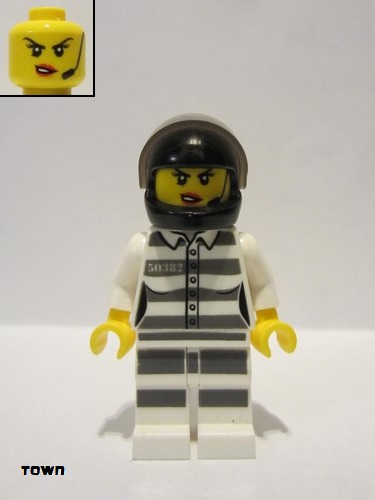 lego 2019 mini figurine cty0998 Sky Police - Jail Prisoner