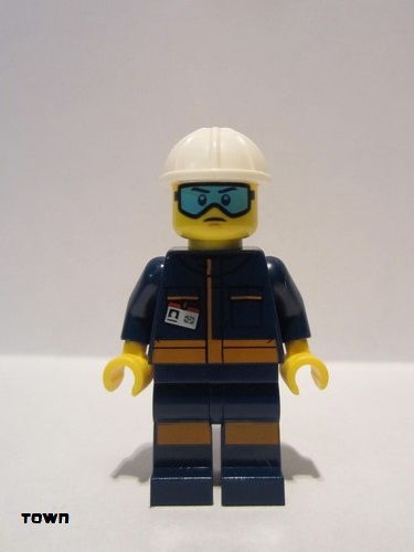 lego 2019 mini figurine cty1010 Ground Crew Technician