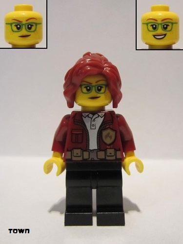 lego 2019 mini figurine cty1012 Fire Chief Freya McCloud 