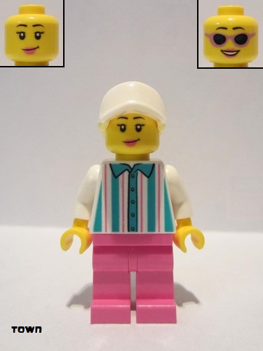 lego 2019 mini figurine cty1026 Ice Cream Vendor Cap 