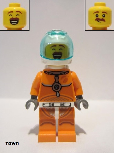 City Space cty1061 Minifig Lego Figurine Astronaut with Helmet New New 