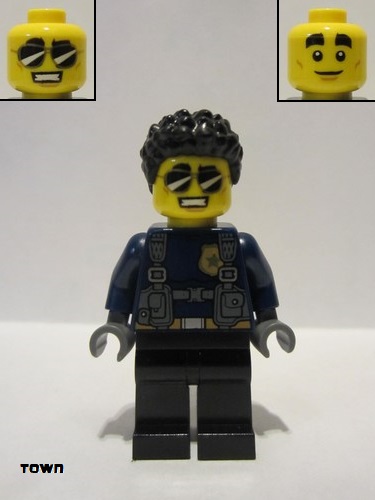 lego 2019 mini figurine cty1042 Police Officer - Duke DeTain