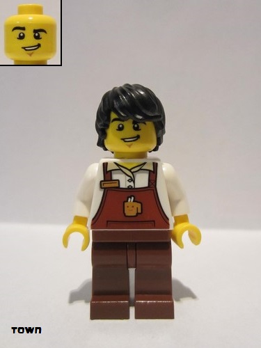 lego 2019 mini figurine cty1048 Barista