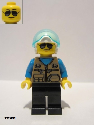 LEGO® Minifigs cty1082 60203 City Helikopter Pilot 
