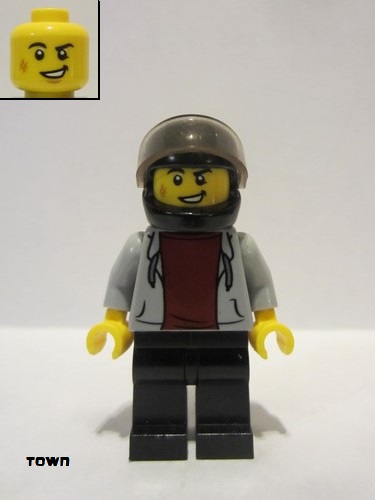 lego 2020 mini figurine cty1097 Motorcyclist