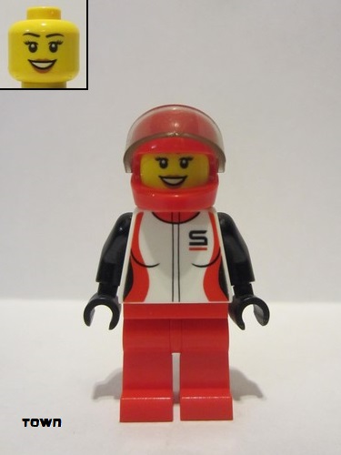 lego 2020 mini figurine cty1109 Race Car Driver