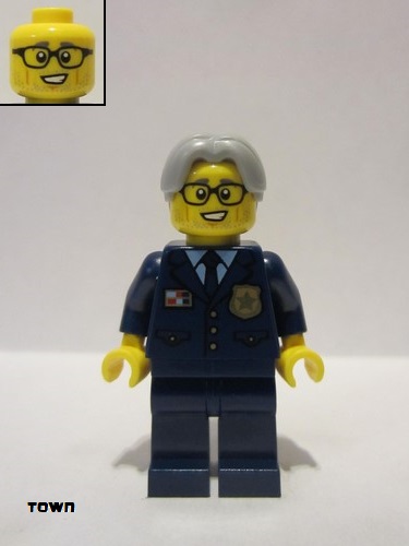 lego 2020 mini figurine cty1124 Police - Chief Wheeler