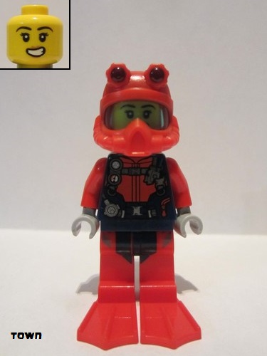 lego 2020 mini figurine cty1165 Scuba Diver