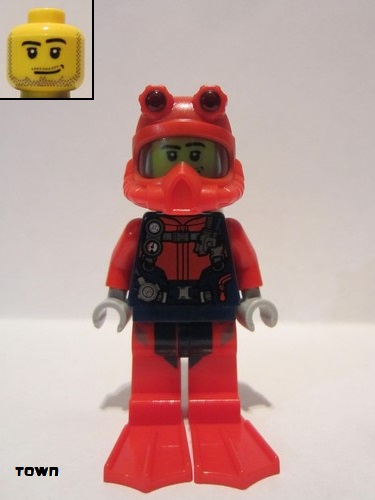 lego 2020 mini figurine cty1166 Scuba Diver