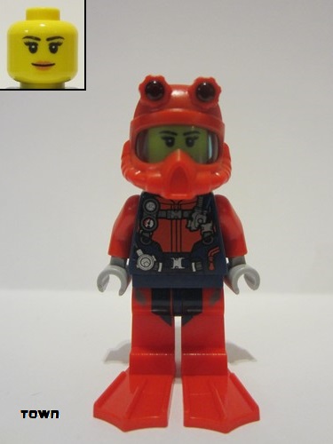 lego 2020 mini figurine cty1179 Scuba Diver