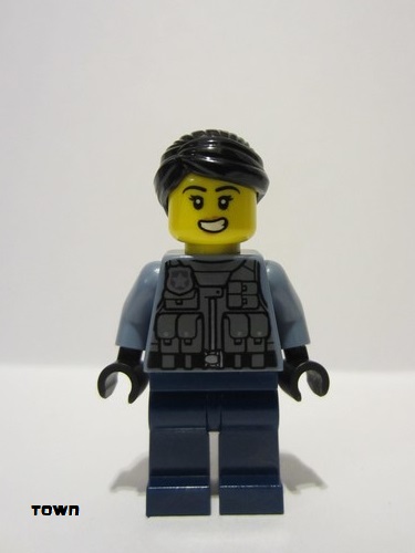lego 2020 mini figurine cty1206 Police Officer - Rooky Partnur