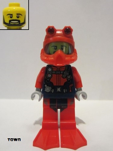 lego 2020 mini figurine cty1225 Scuba Diver