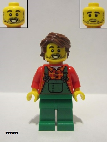 lego 2021 mini figurine cty1227 Farmer