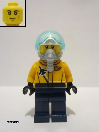 lego 2021 mini figurine cty1266 Airshow Jet Pilot